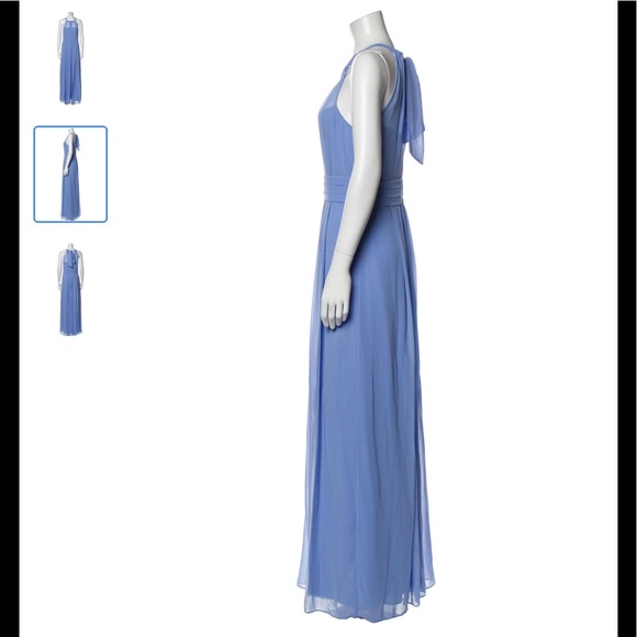 NWT HOBBS of London ALEXIS MAXI $335 DRESS, CORNFLOWER - Picture 6 of 14